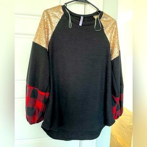 Soft sequin top
